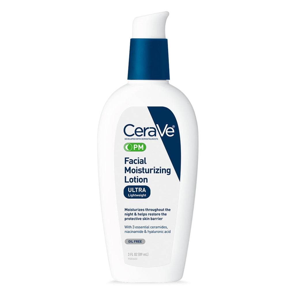 CeraVe PM Lotion, Face Moisturizer Lotion for Night Use, 3 fl oz