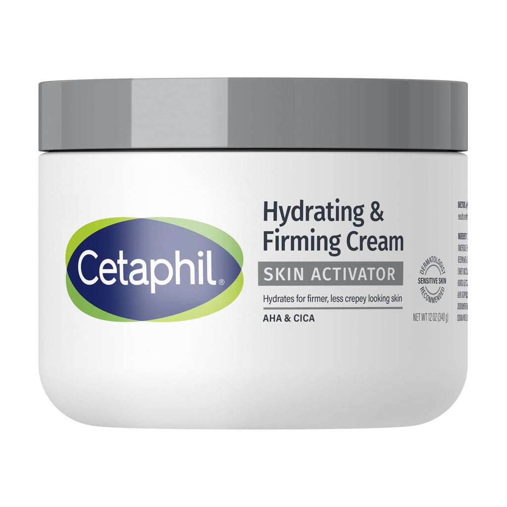 Cetaphil Skin Activator Hydrating & Firming Body Cream with Mandelic Acid (AHA) and Centella Asiatica (CICA) Cream, Hydrates and Firms Aging Skin, Anti-Aging Skin Care, 12 oz