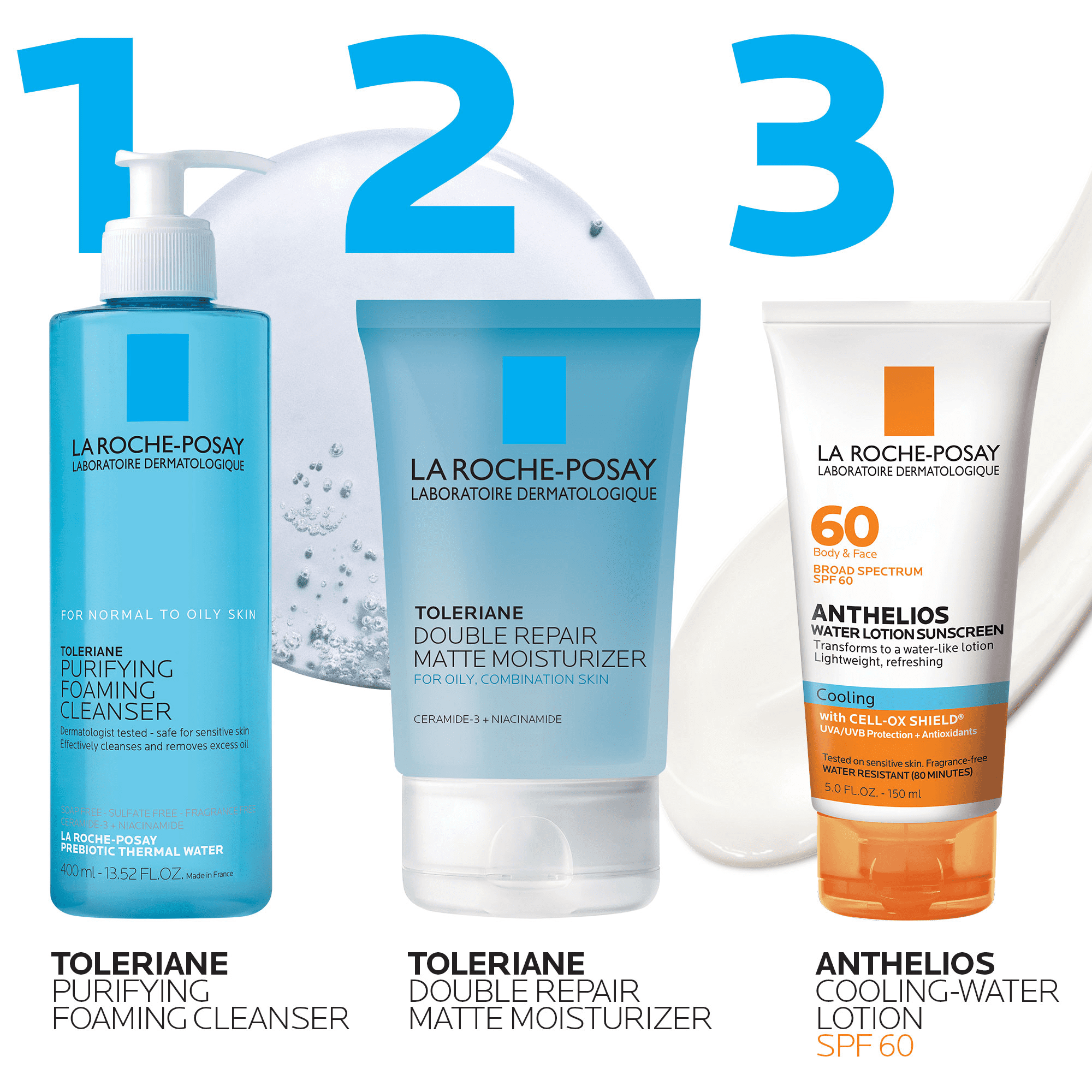 La Roche-Posay Anthelios Cooling Water Sunscreen Lotion SPF 60, 5.0 fl oz