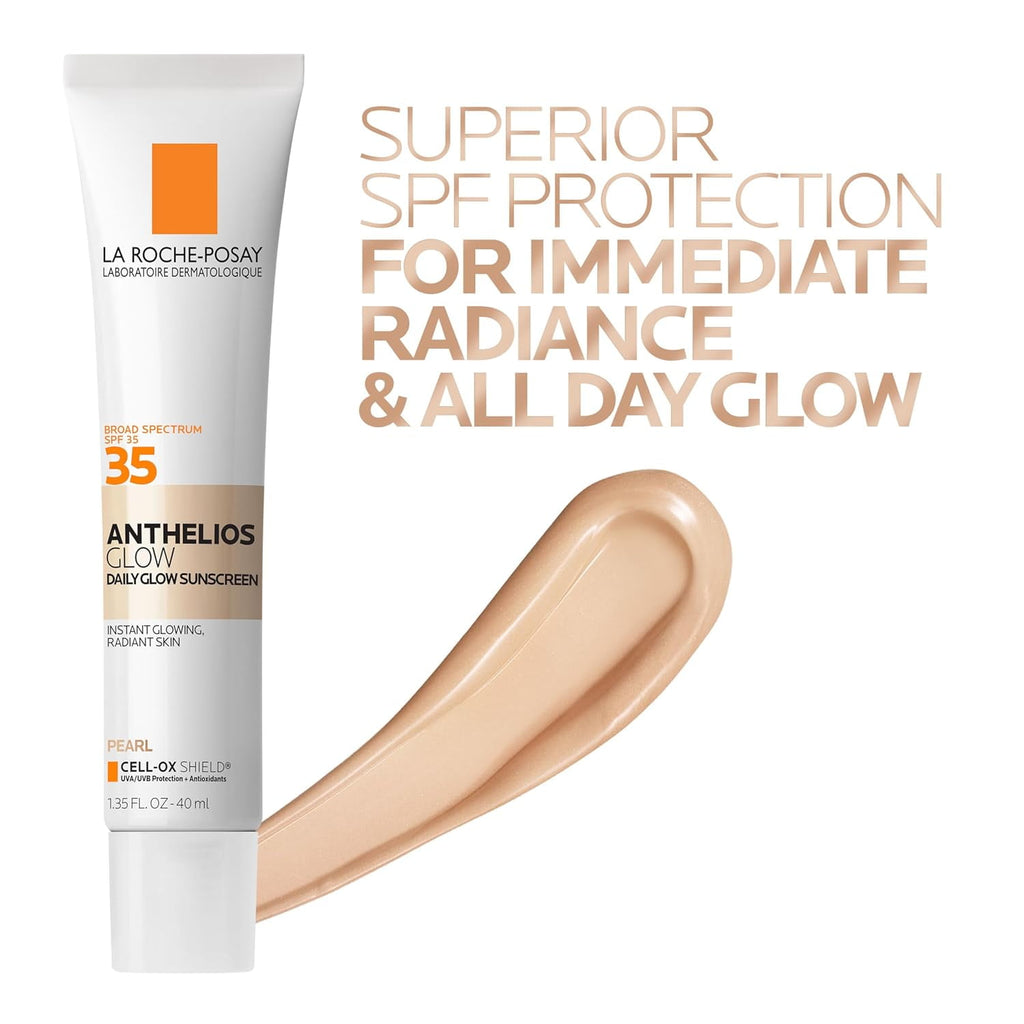 La Roche-Posay Anthelios Glow Face Sunscreen SPF 30 - Pearl, 1.35 fl oz