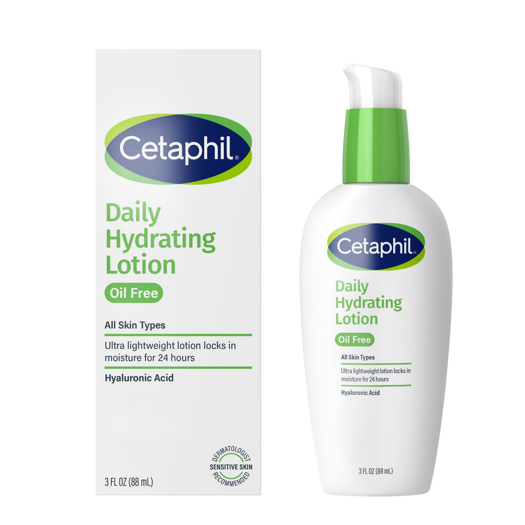 Cetaphil Daily Oil Free Hydrating Body Lotion with Hyaluronic Acid, 3 fl oz
