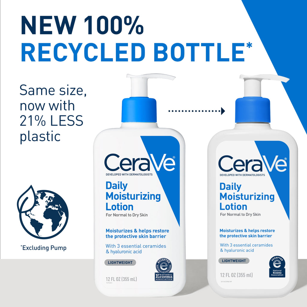 CeraVe Daily Moisturizing Face & Body Lotion for Normal to Dry Skin, 12 fl oz