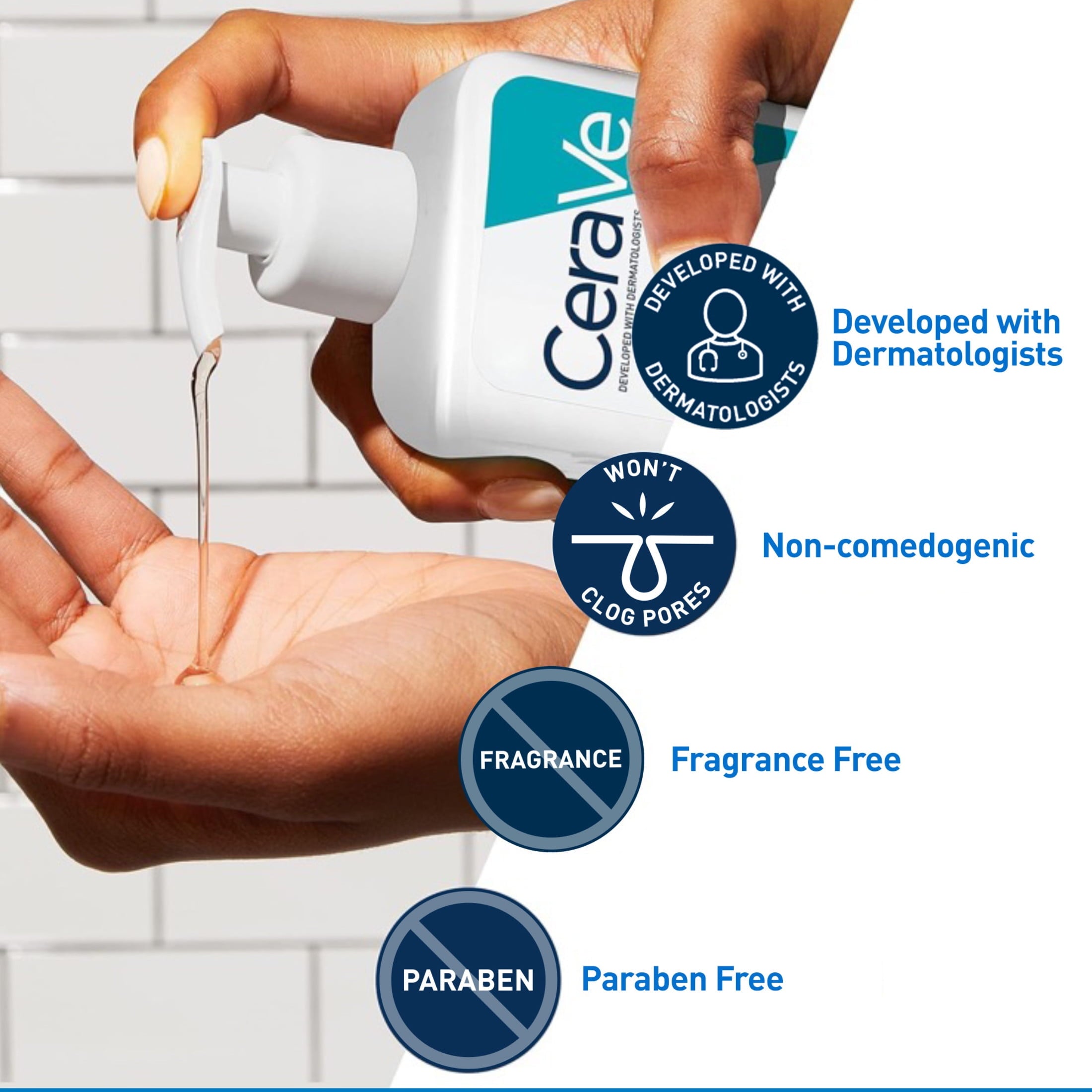 (2 pack) CeraVe Skin Care Acne Control Face Cleanser with 2% Salicylic Acid Clears Acne Blackheads Pores