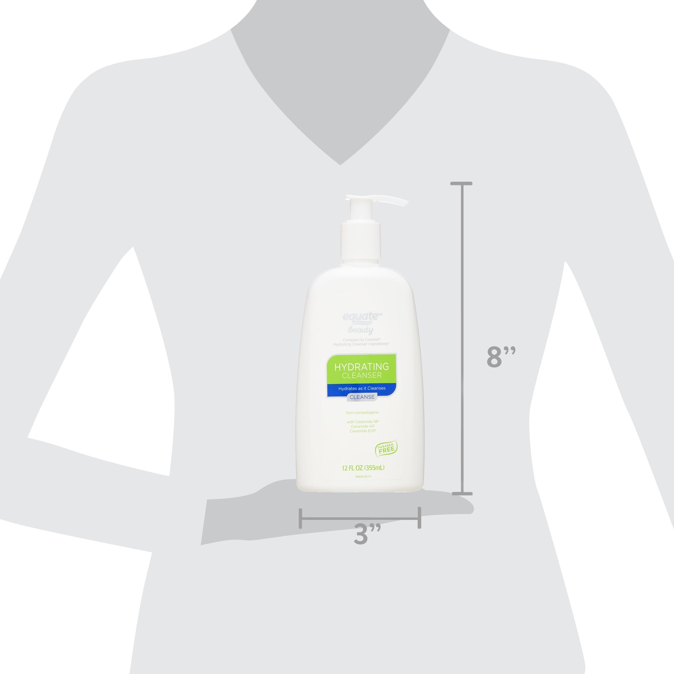 Equate Beauty Hydrating Cleanser, 12 Fl oz