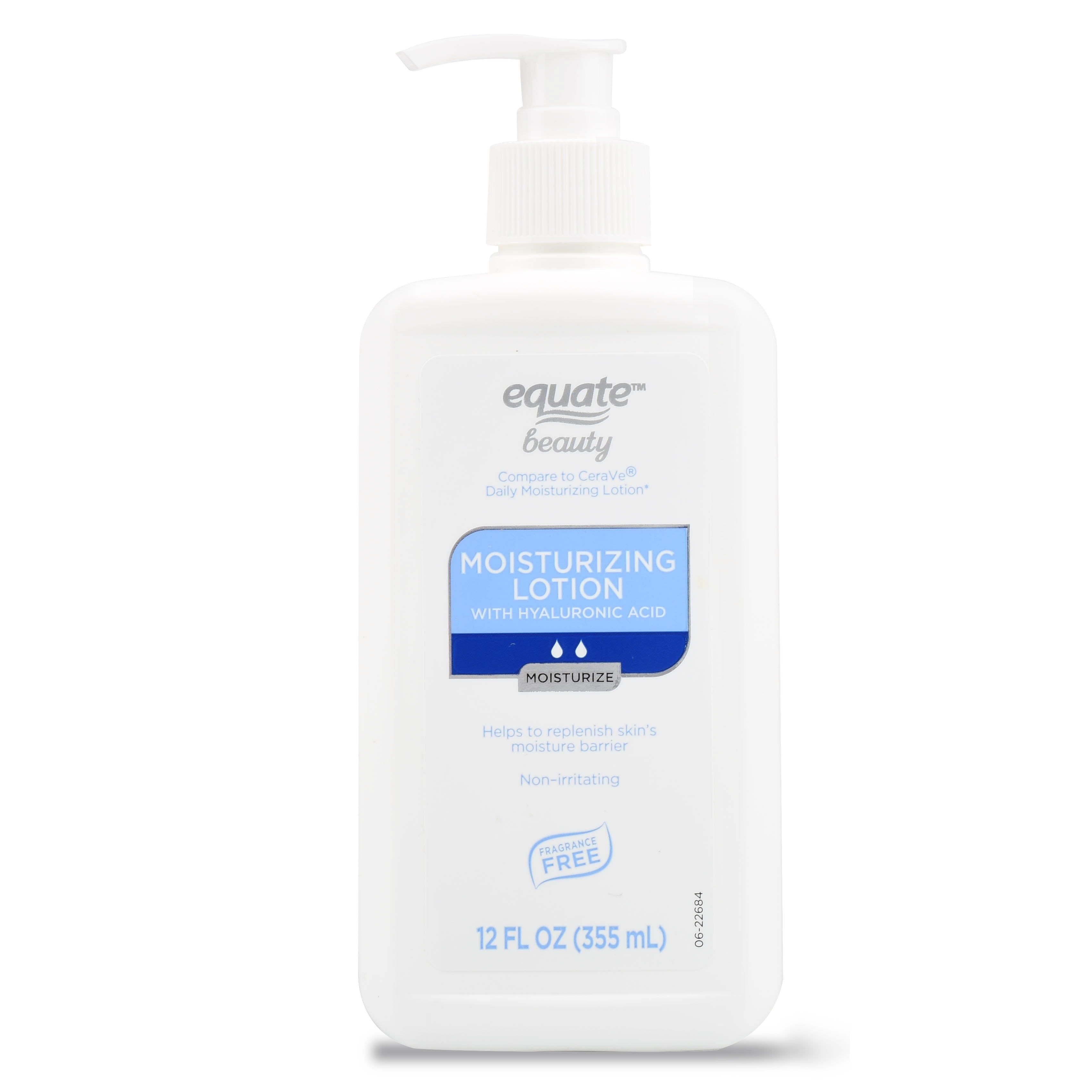 (3 pack) Equate Daily Moisturizing Lotion with Hyaluronic Acid, 12 fl oz