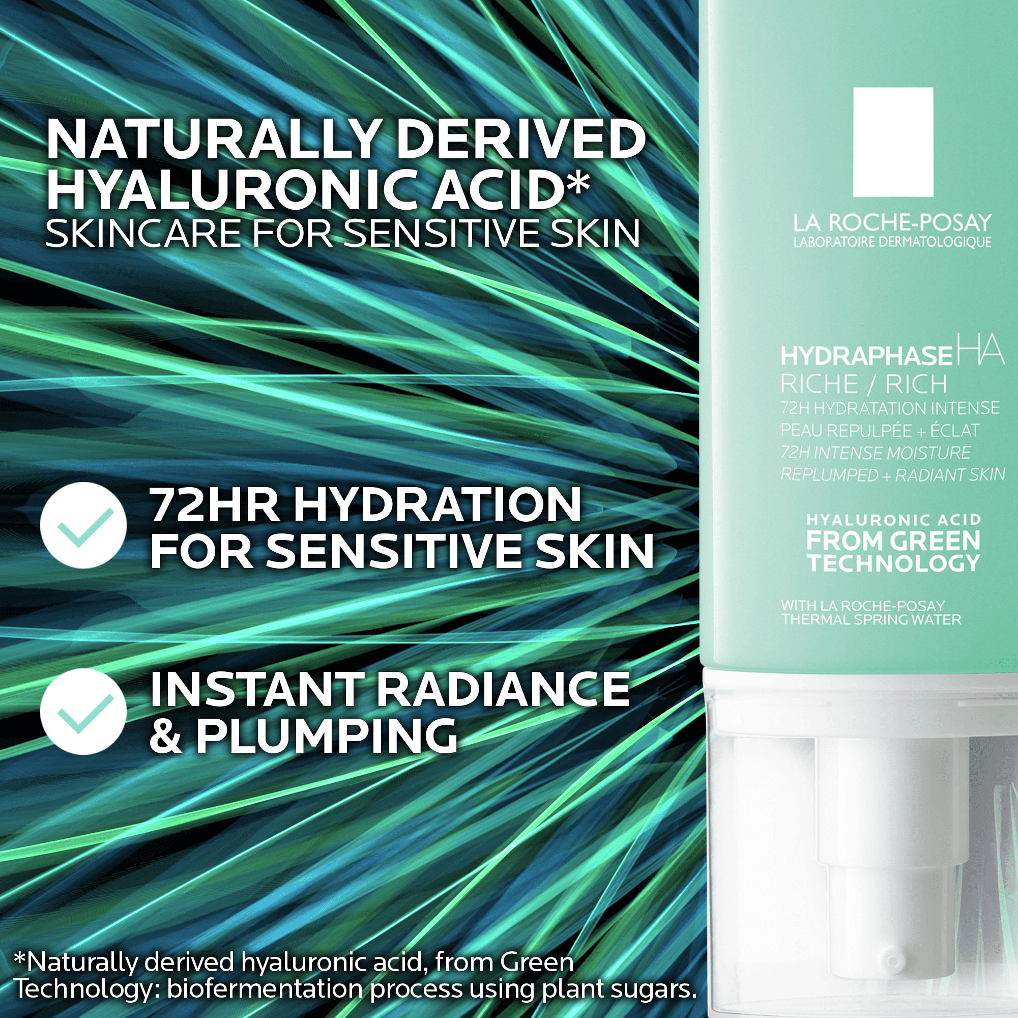 La Roche-Posay Hydraphase HA Rich Hyaluronic Acid Face Cream, 1.69 fl oz