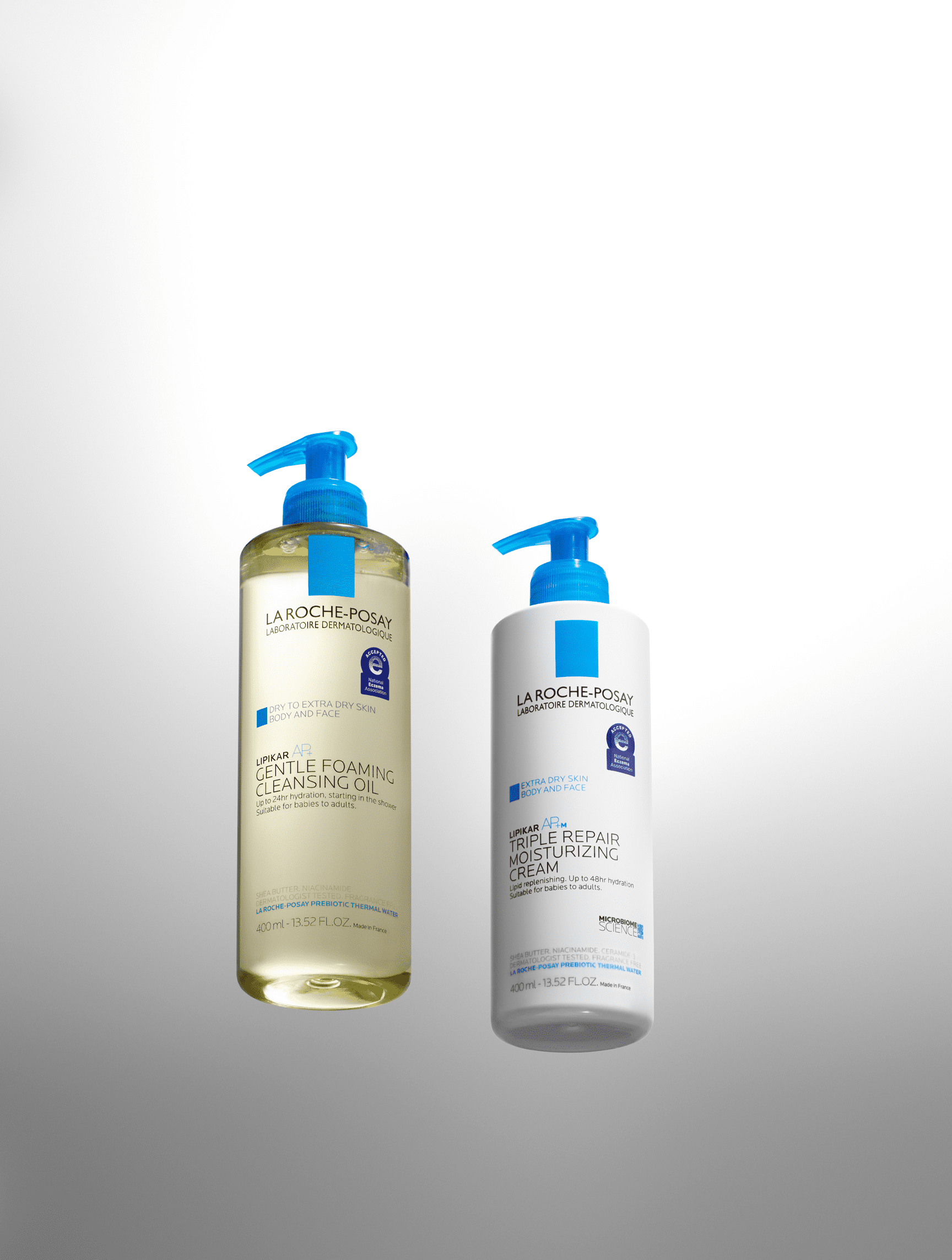 La Roche-Posay Lipikar AP+ Gentle Foaming Cleansing Oil Body Wash for Eczema & Sensitive Skin, 13.52 fl oz