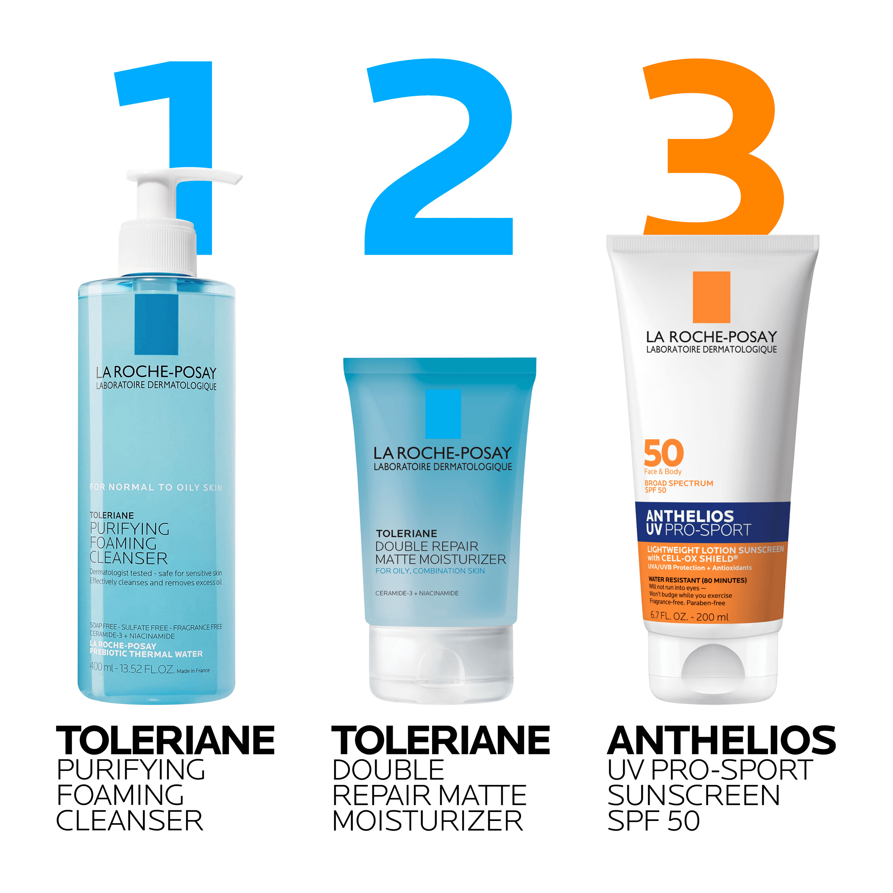 La Roche-Posay Anthelios UV Pro-Sport Sweat and Water Resistant Sunscreen Cream SPF 50, 6.7 fl oz
