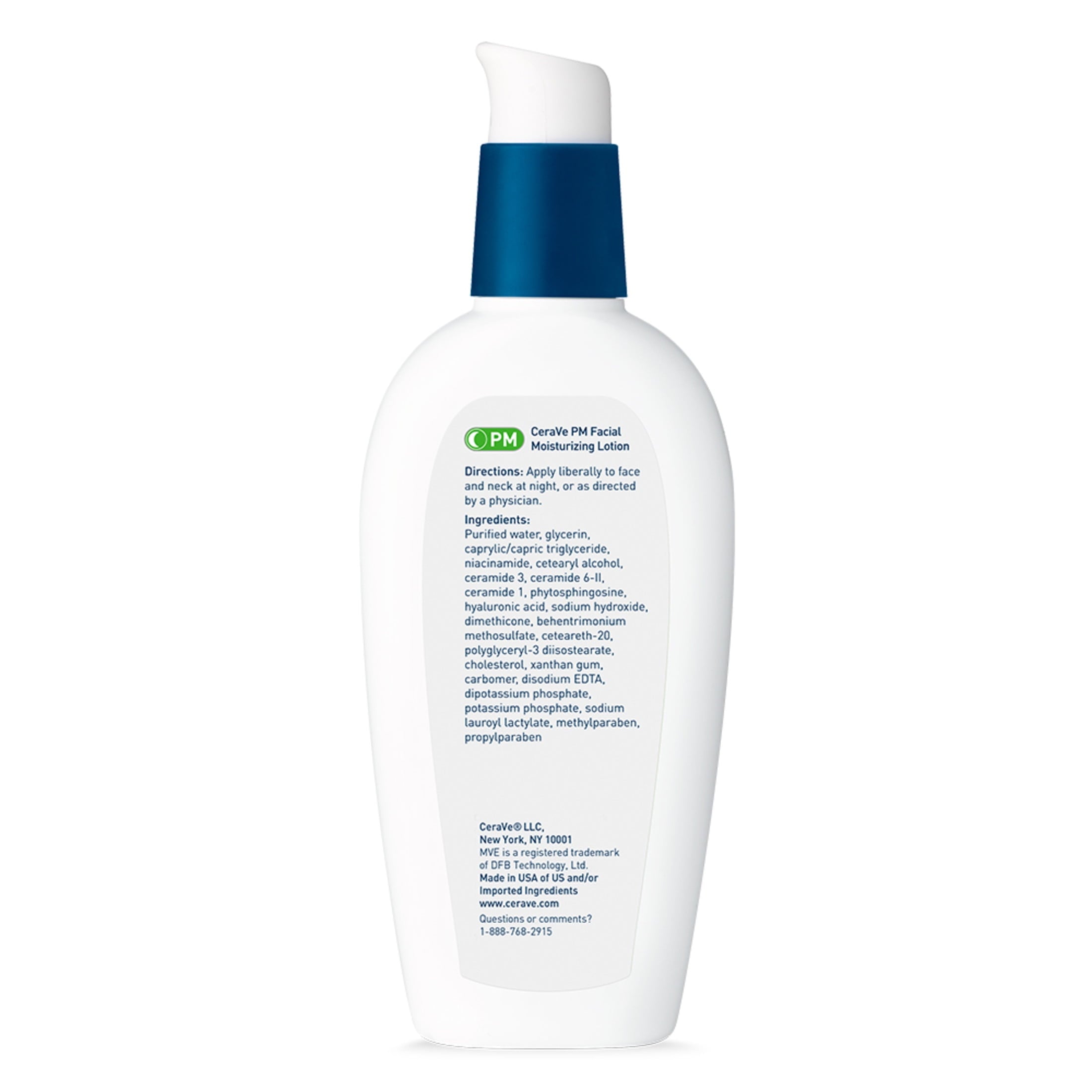 CeraVe PM Facial Moisturizing Lotion Night Cream, 3 fl oz