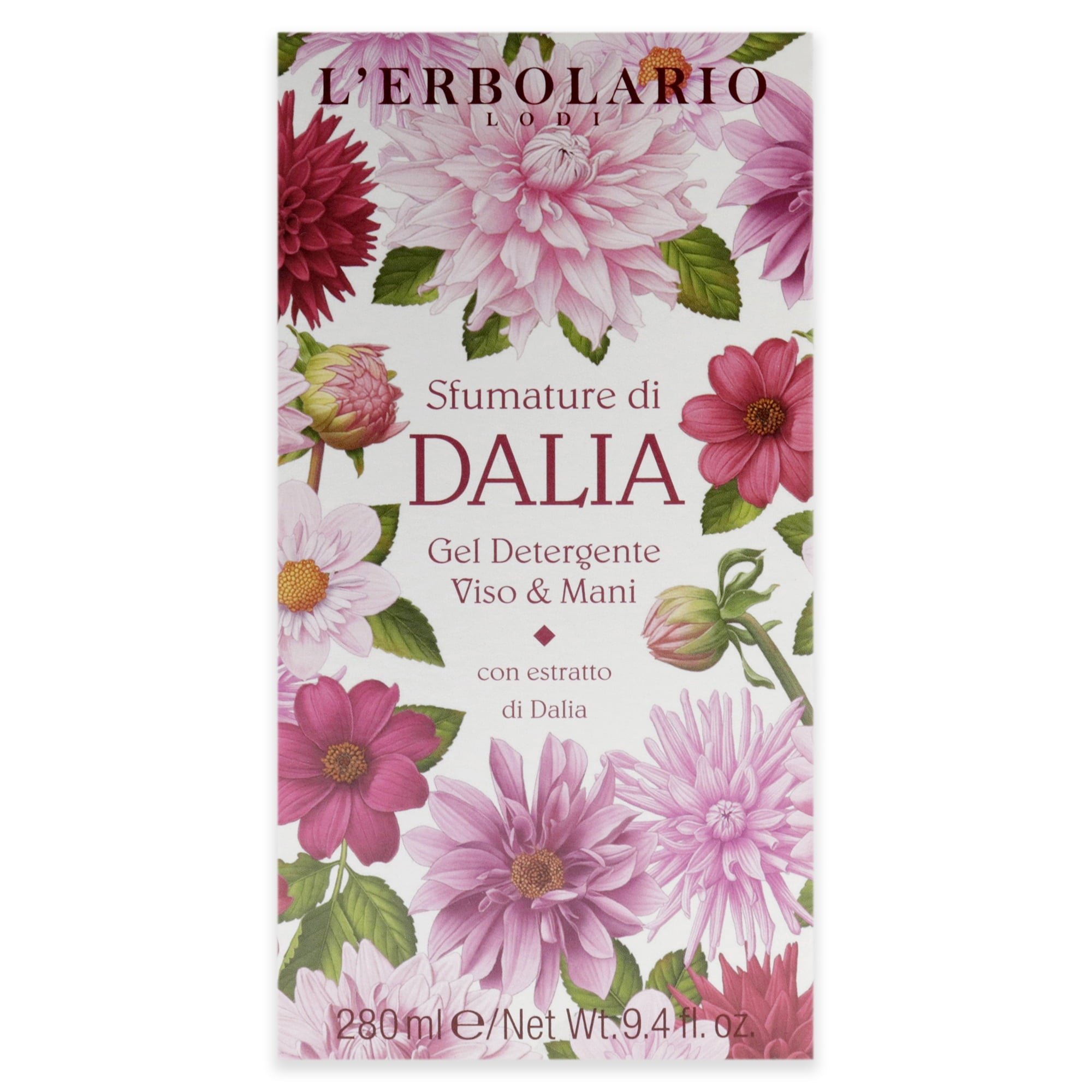 L'Erbolario Shades of Dahlia Cleansing Gel, Skin Cleanser, 9.4 oz