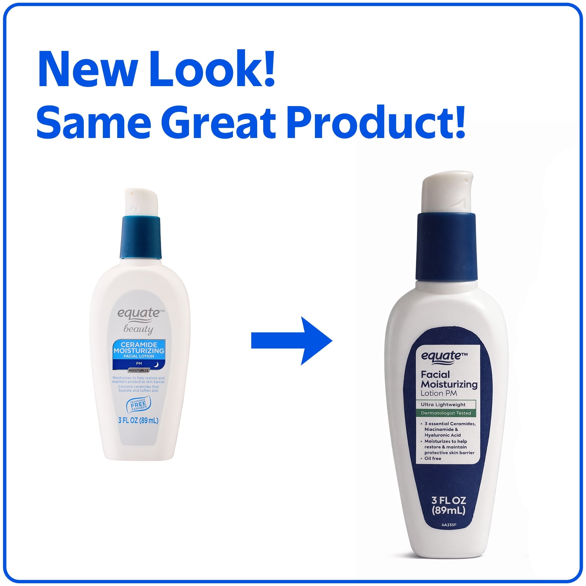 Equate Facial Moisturizing Lotion PM, 3 fl oz