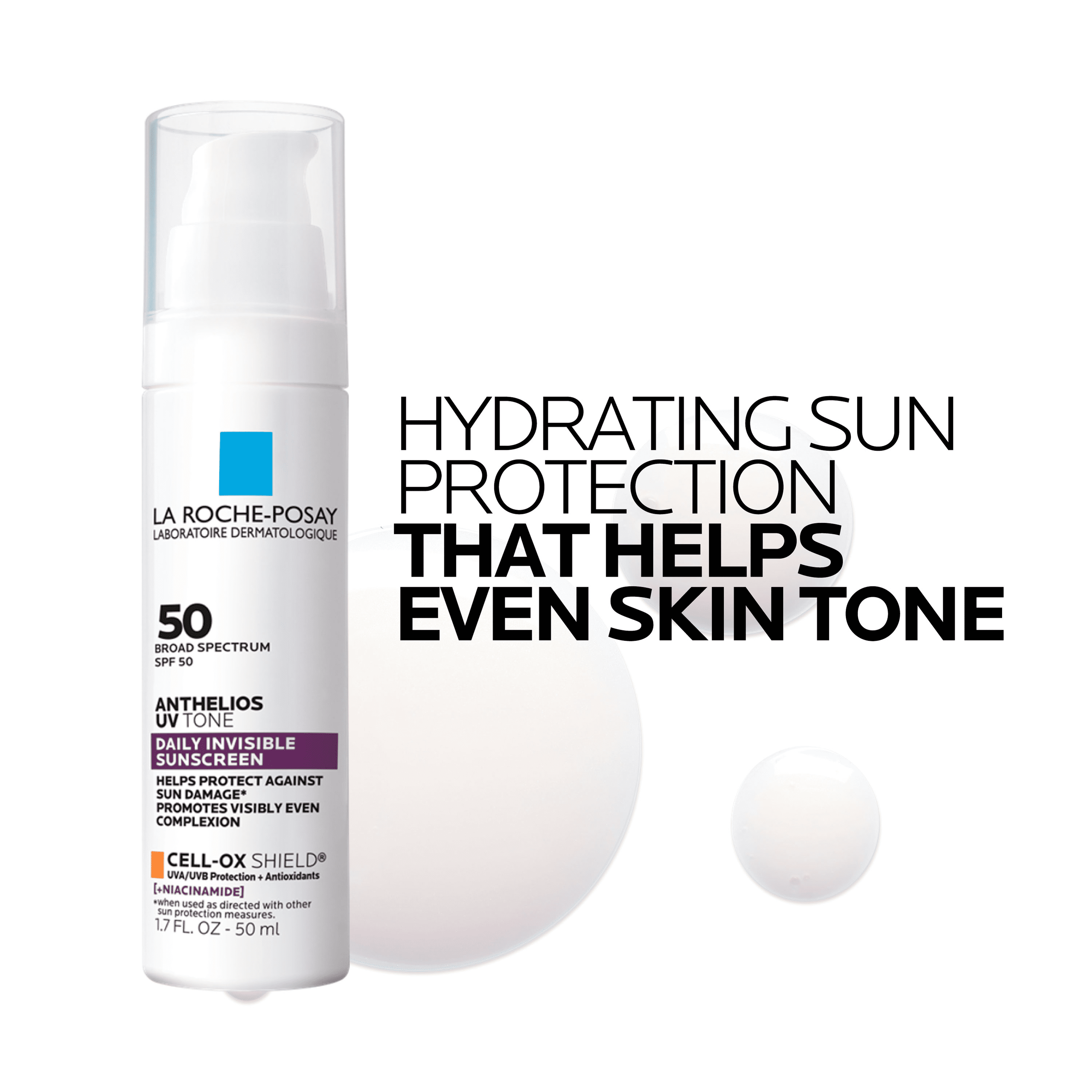 La Roche-Posay Anthelios UV Tone SPF 50 Sunscreen, 1.7 fl oz
