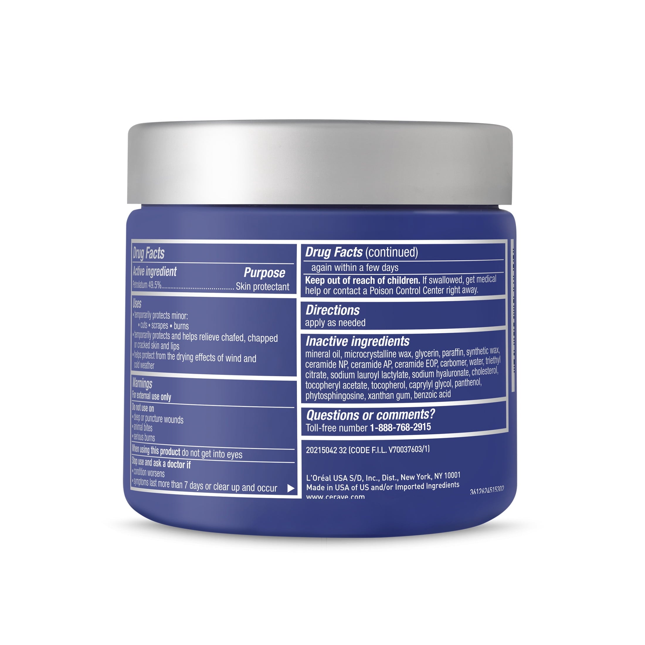 (2 pack) CeraVe Healing Ointment for Face & Body, Protects and Soothes Dry, Cracked, & Chafed Skin 12 oz
