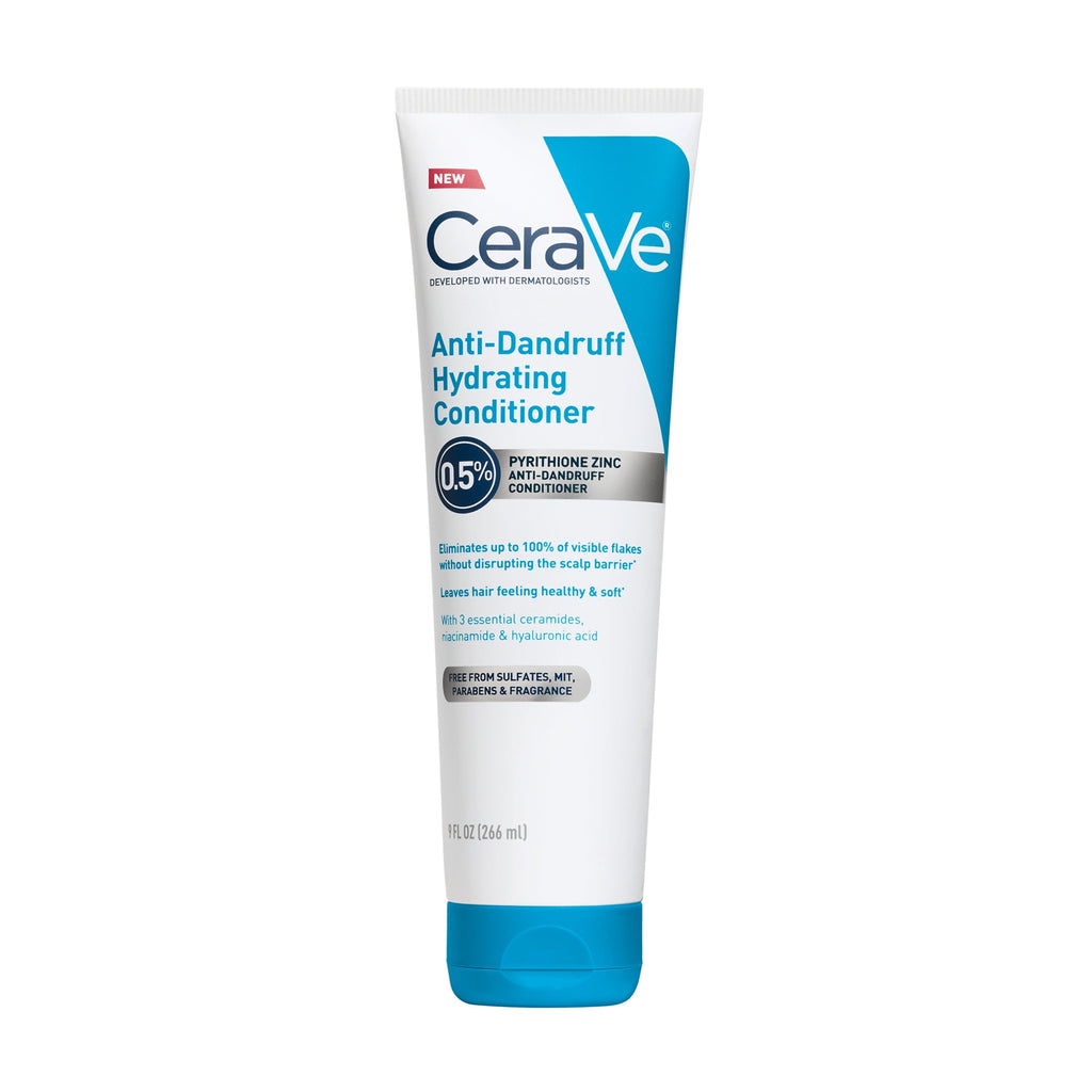 CeraVe Hydrating Anti-Dandruff Shampoo and Conditioner, Fragrance Paraben & Sulfate Free, All Hair Types
