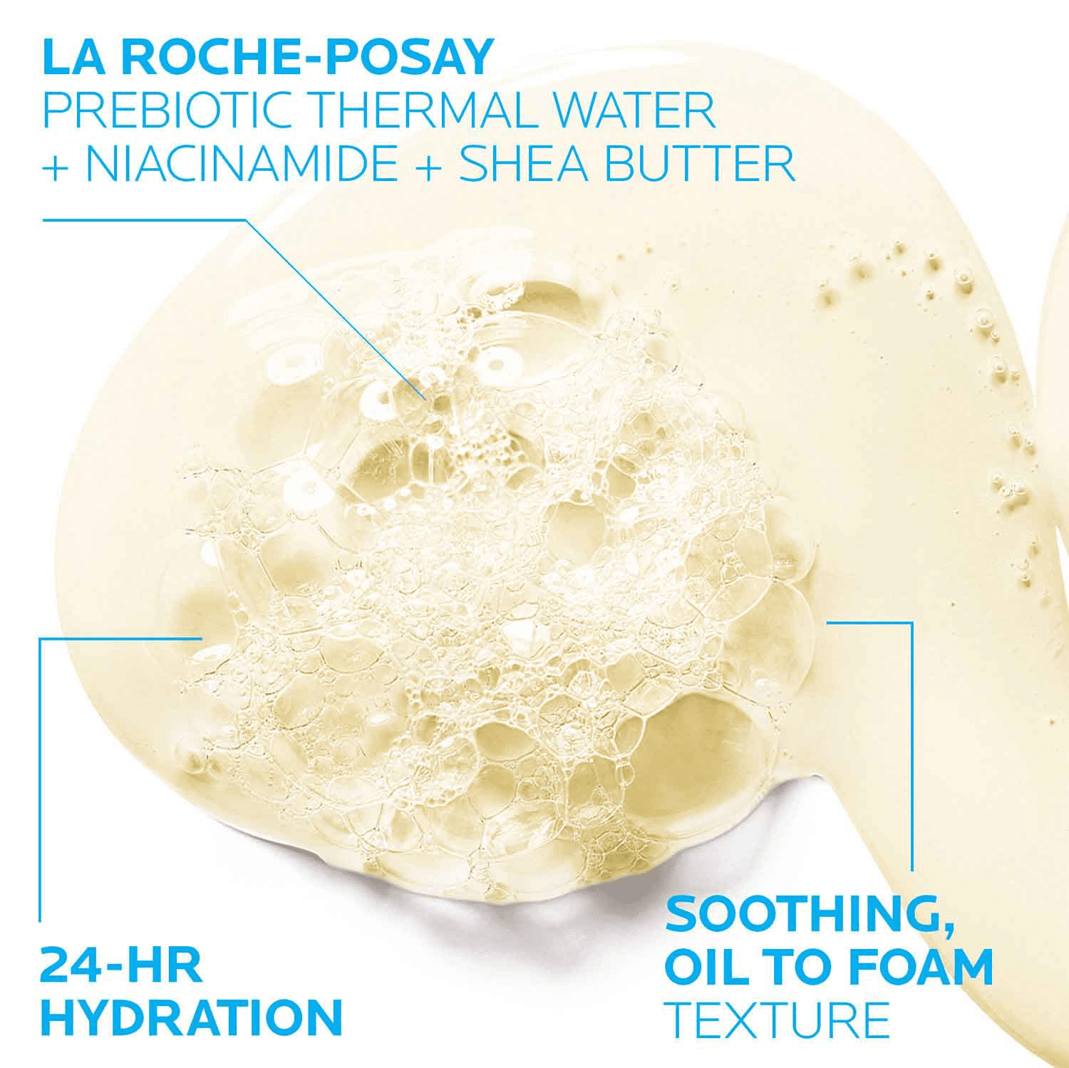 La Roche-Posay Lipikar AP+ Gentle Foaming Cleansing Oil Body Wash for Eczema & Sensitive Skin, 13.52 fl oz