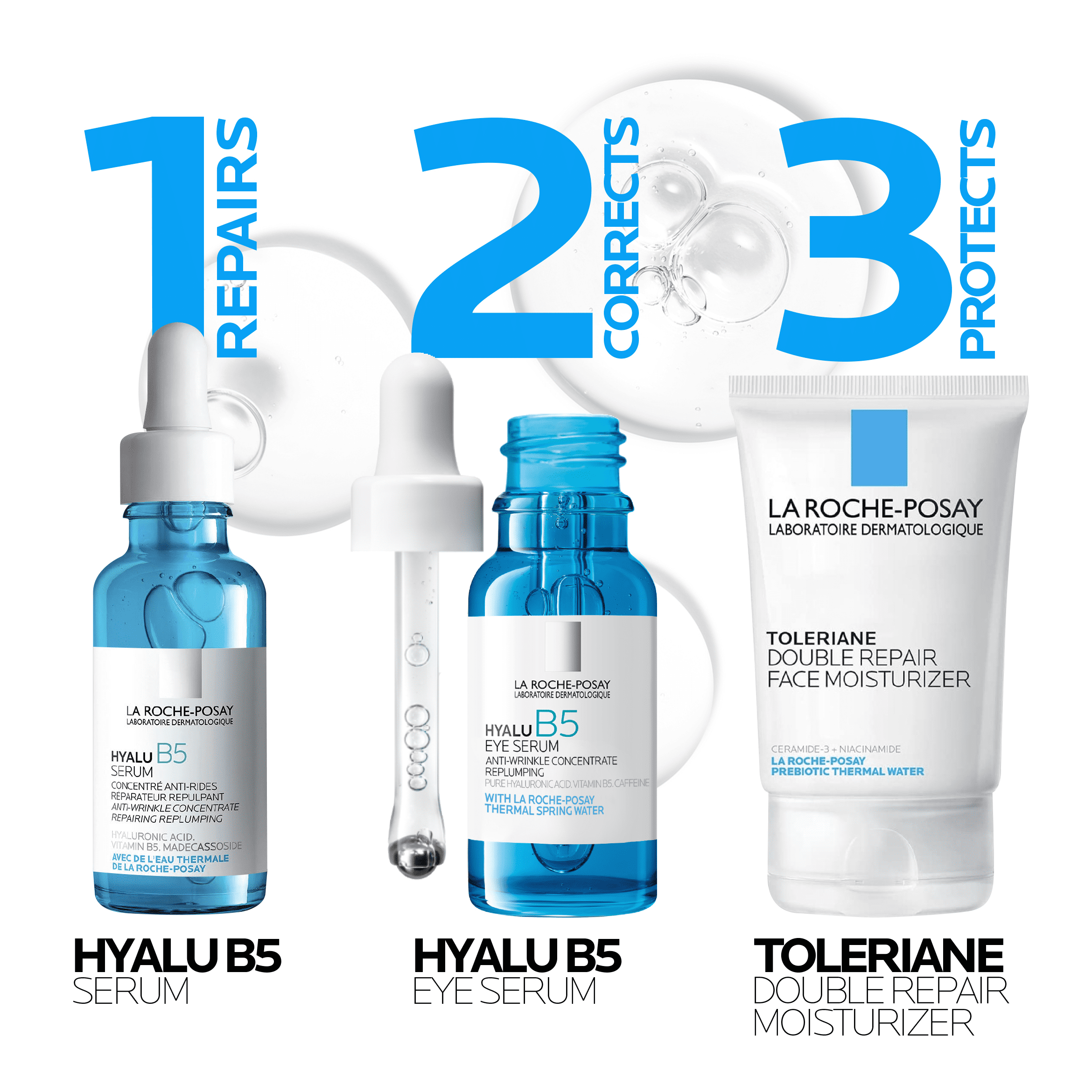 La Roche-Posay Hyalu B5 Anti-Aging Eye Serum with Hyaluronic Acid for Dark Circles and Puffiness, 0.5 fl oz
