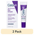 (2 pack) CeraVe Skin Care Renewing Eye Cream for Dark Circles & Puffiness with Peptides, Hyaluronic Acid, Niacinamide, Caffeine, Fragrance Free 0.5 fl oz