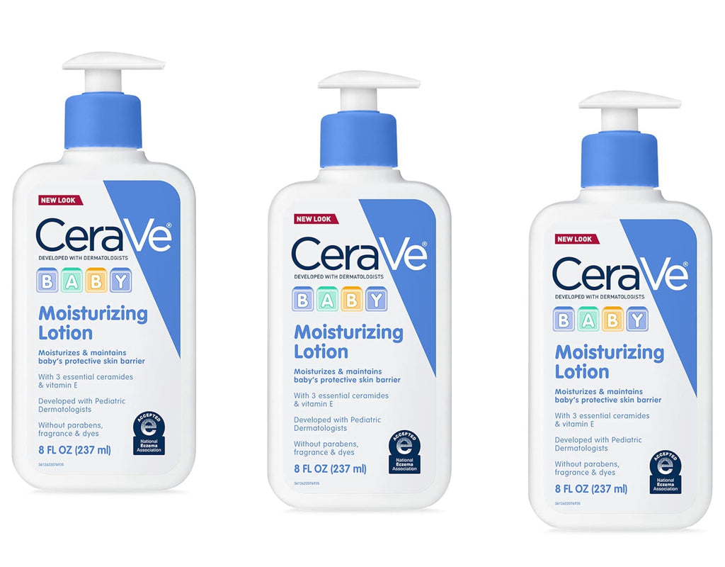 CeraVe Daily Body Moisturizer Lotion Protect Skin Barrier, 8 oz, 3 Pack