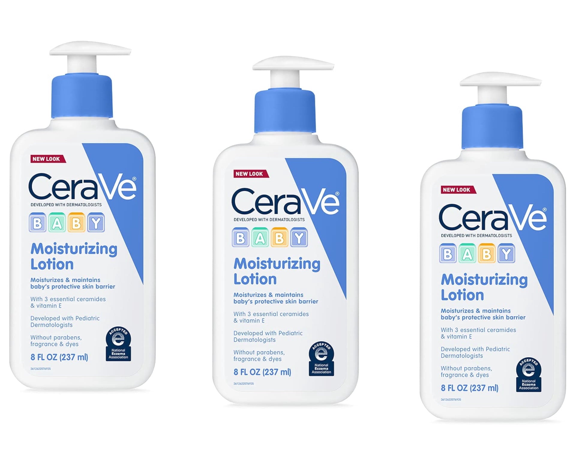 CeraVe Daily Body Moisturizer Lotion Protect Skin Barrier, 8 oz, 3 Pack