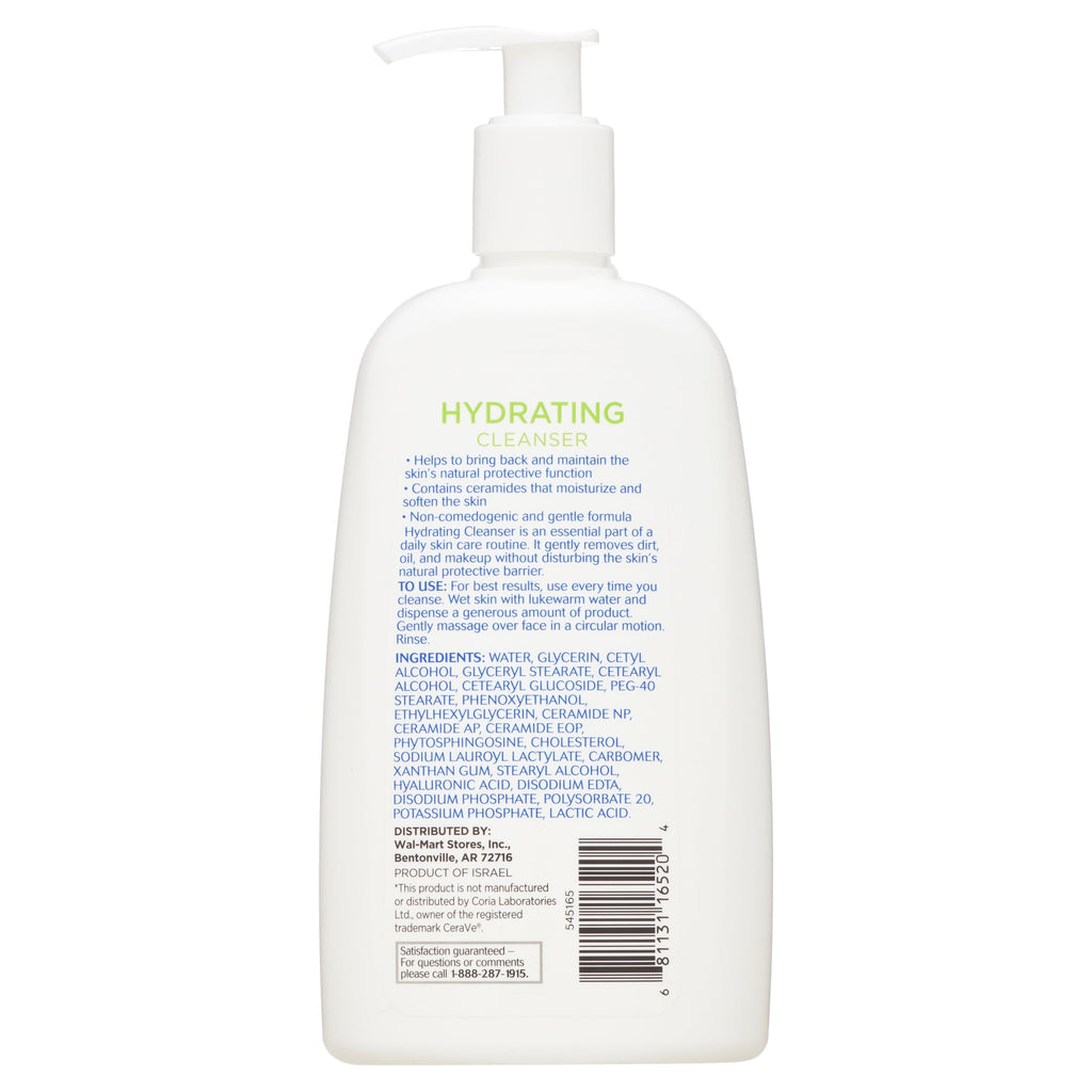 Equate Beauty Hydrating Cleanser, 12 Fl oz