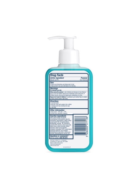 CeraVe Skin Care Acne Control Face Cleanser with 2% Salicylic Acid Clears Acne Blackheads Pores
