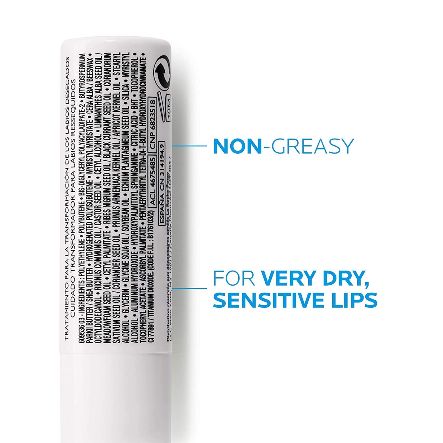 La Roche-Posay Nutritic Lip Balm for Very Dry Lips, 0.15 oz