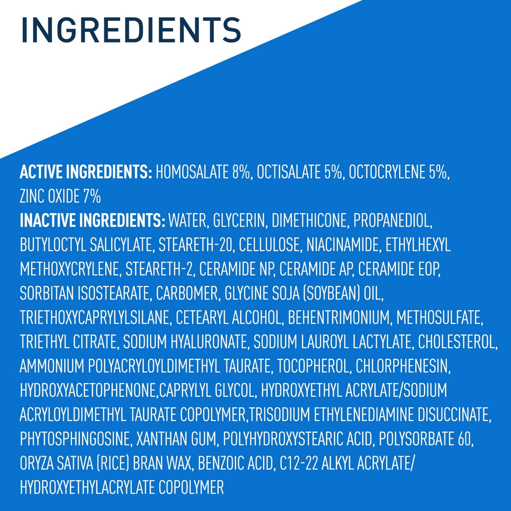 CeraVe AM Moisturizing Face Lotion with SPF 50 Sun Protection for Normal to Oily Skin, 3 fl oz