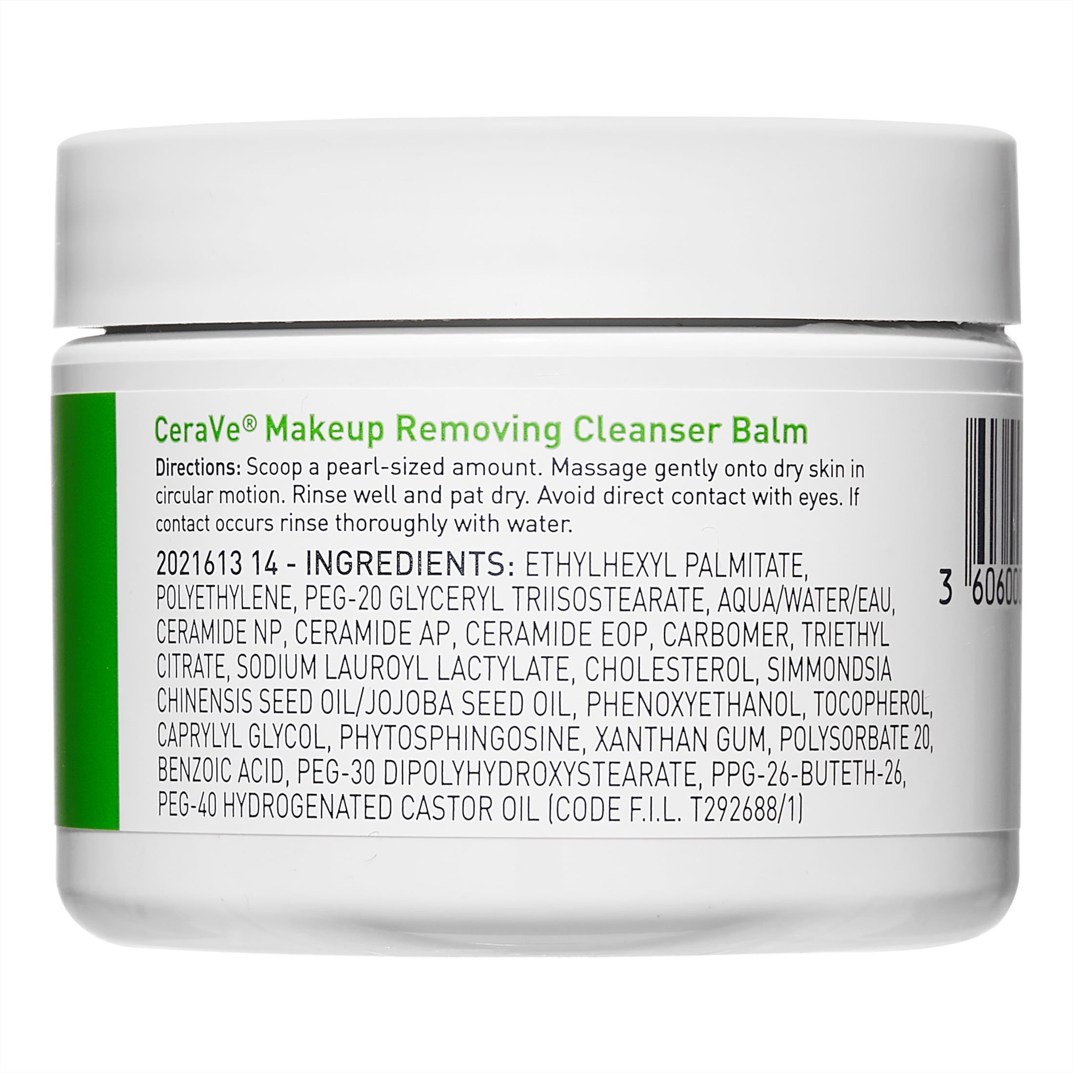Cerave Hydrating Cleansing Balm, Face Makeup Remover with Ceramides and Plant-based Jojoba Oil, 1.3 oz
