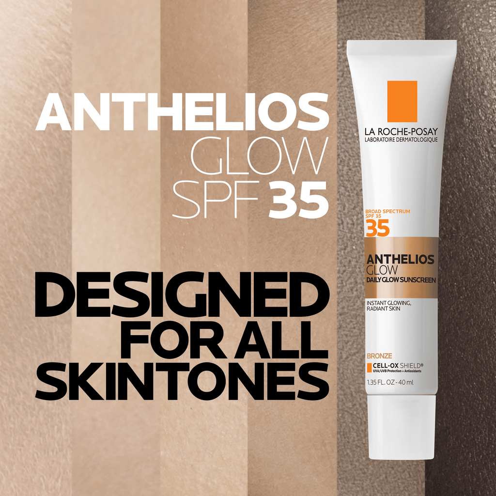 La Roche-Posay Anthelios Glow Face Sunscreen SPF 35 - Bronze, 1.35 fl oz