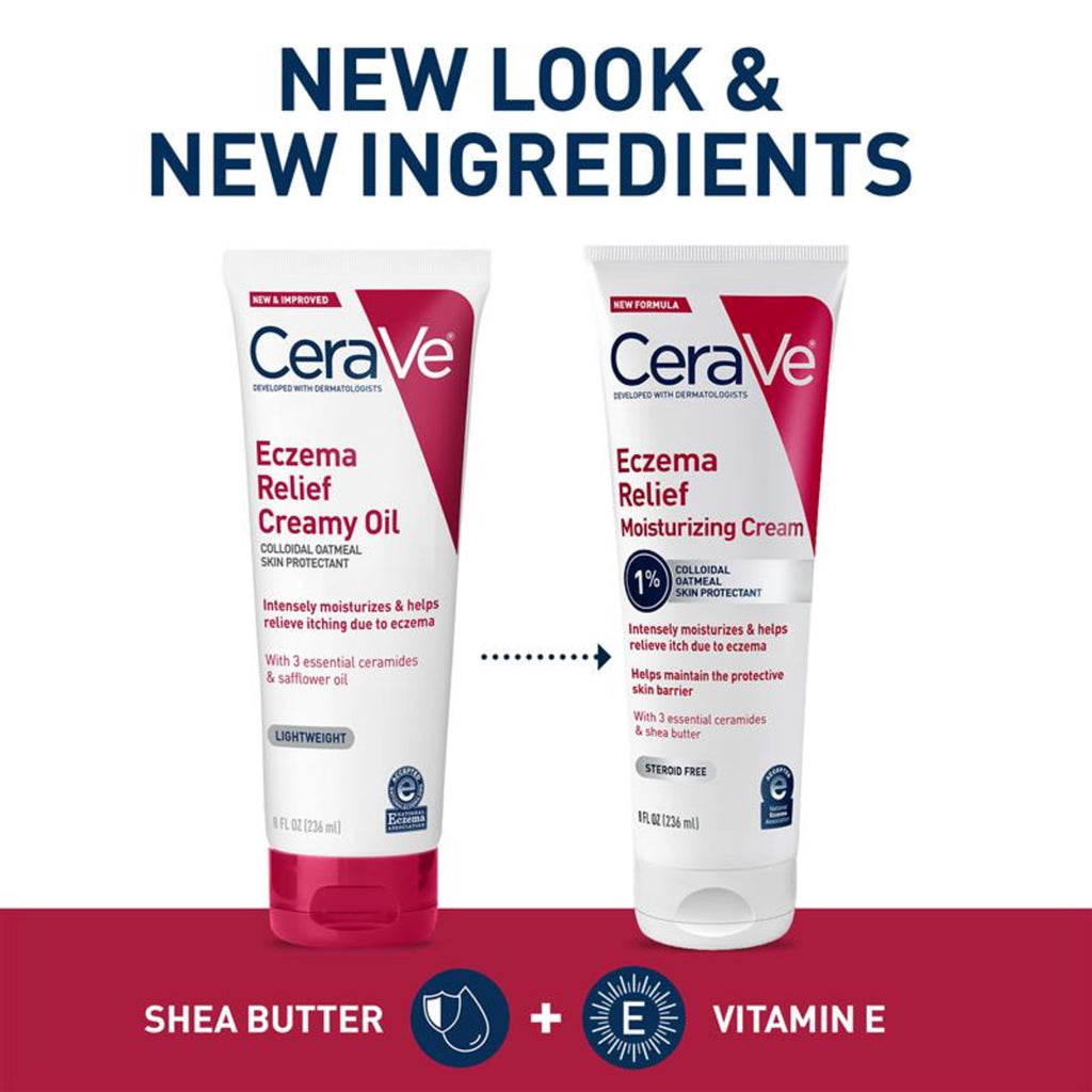(3 pack) CeraVe Eczema Relief Moisturizing Cream 8 fl oz