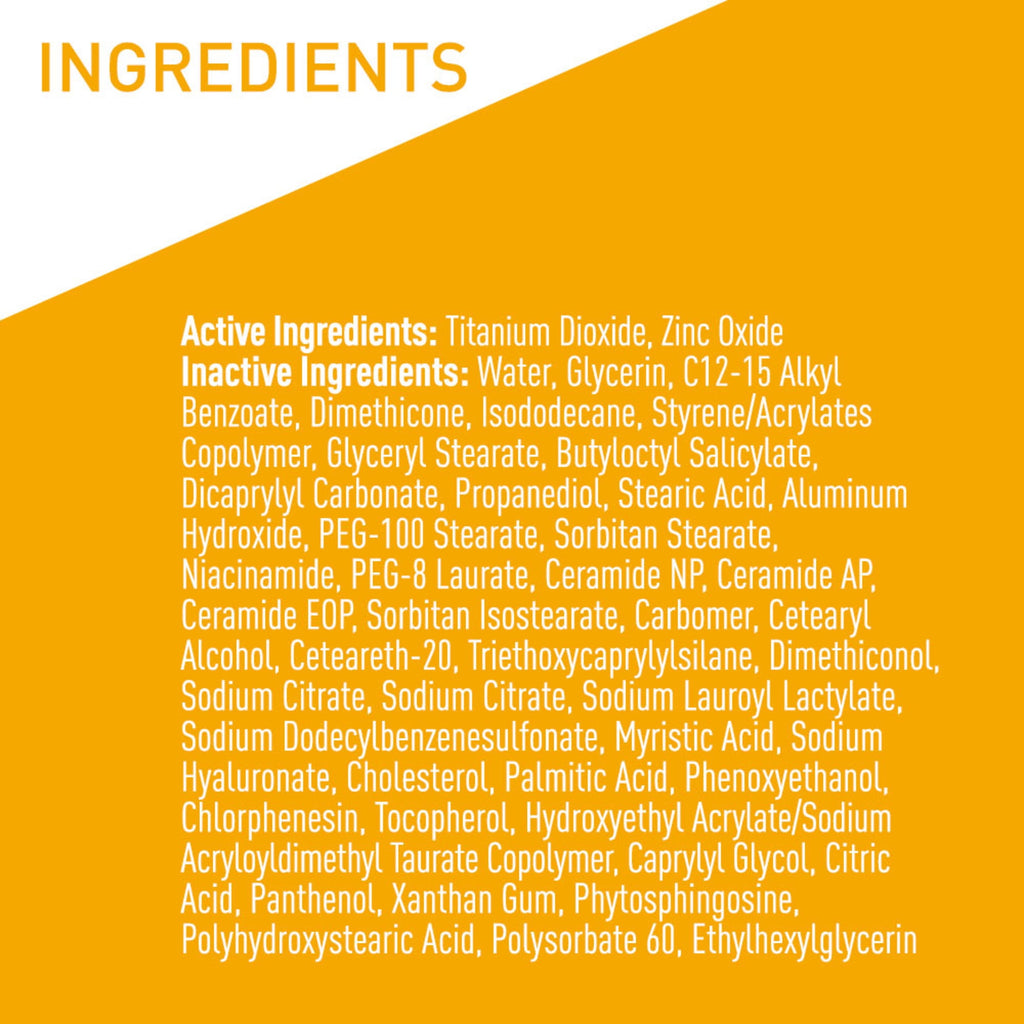 CeraVe Mineral Sunscreen Hydrating SPF 50 Face Lotion for Sensitive Skin, Kids & Adults 2.5 fl oz