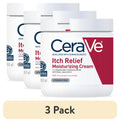 (3 pack) CeraVe Itch Relief Steroid-Free Body Cream 16 oz
