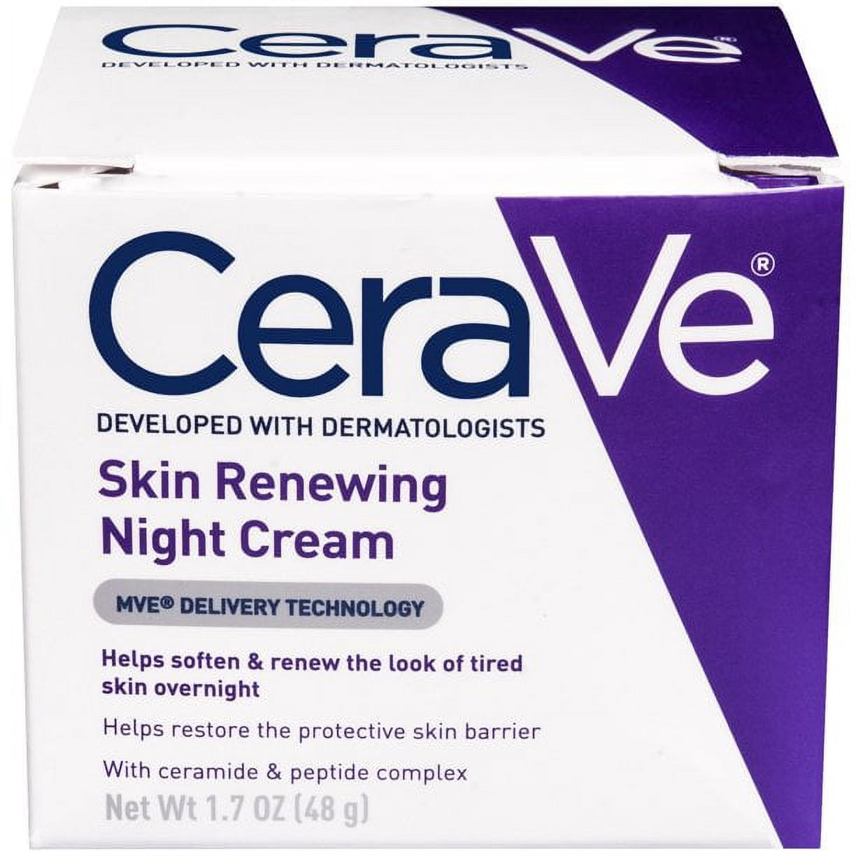 CeraVe Skin Renewing Night Cream 1.7 oz (Pack of 2)