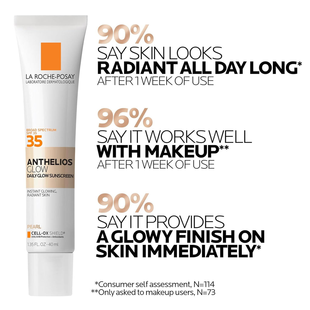 La Roche-Posay Anthelios Glow Face Sunscreen SPF 30 - Pearl, 1.35 fl oz