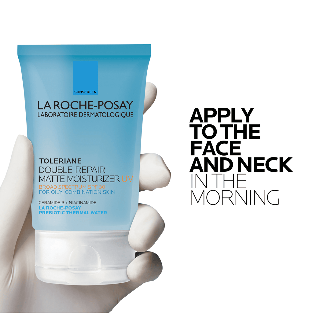 La Roche-Posay Toleriane Double Repair Oil-Free Matte Face Moisturizer SPF 30 for Oily Skin, 3.38 fl oz