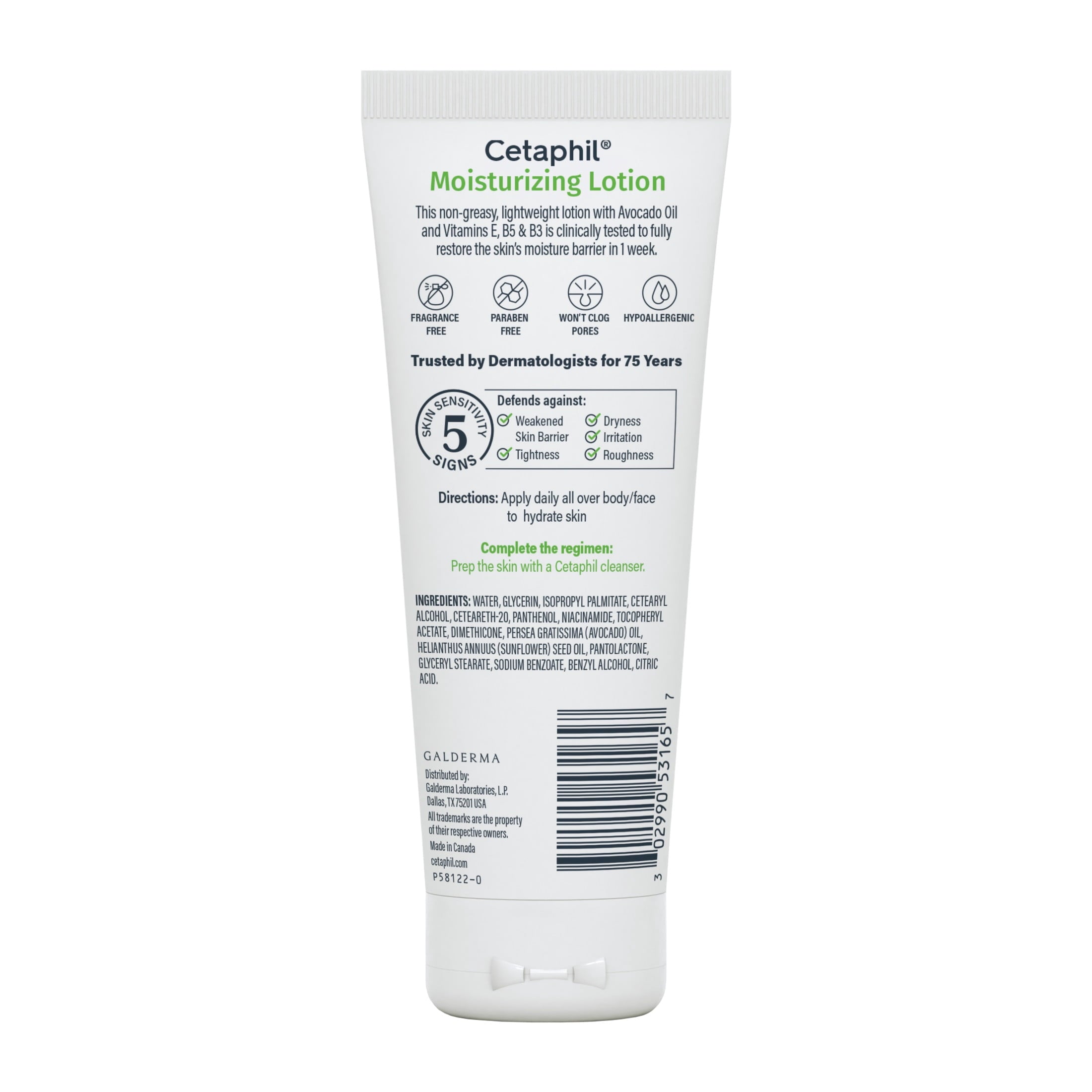 Cetaphil Moisturizing Lotion for Normal to Dry Skin, Hydrating Fragrance Free, 3.4 fl oz