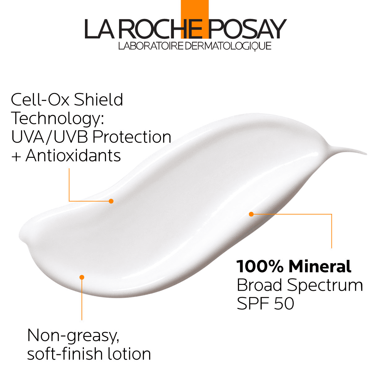 La Roche-Posay Anthelios SPF 50 Gentle Lotion Mineral Sunscreen , 3.0 fl oz