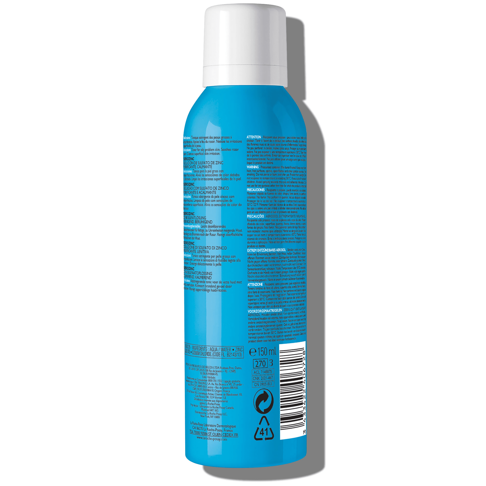 La Roche-Posay Serozinc Face Toner for Oily Skin, 5 fl oz