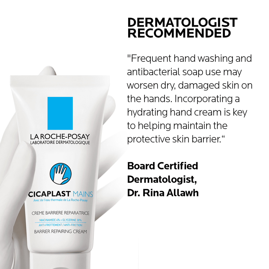La Roche-Posay Cicaplast Hand Cream for Dry Hands, 1.69 fl oz
