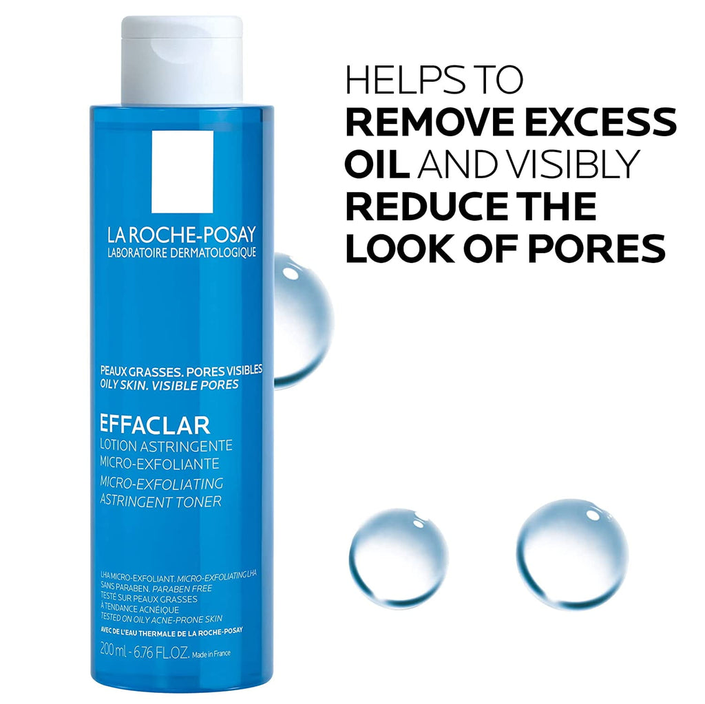 La Roche-Posay Effaclar Astringent Face Toner for Oily Skin, 6.76 fl oz