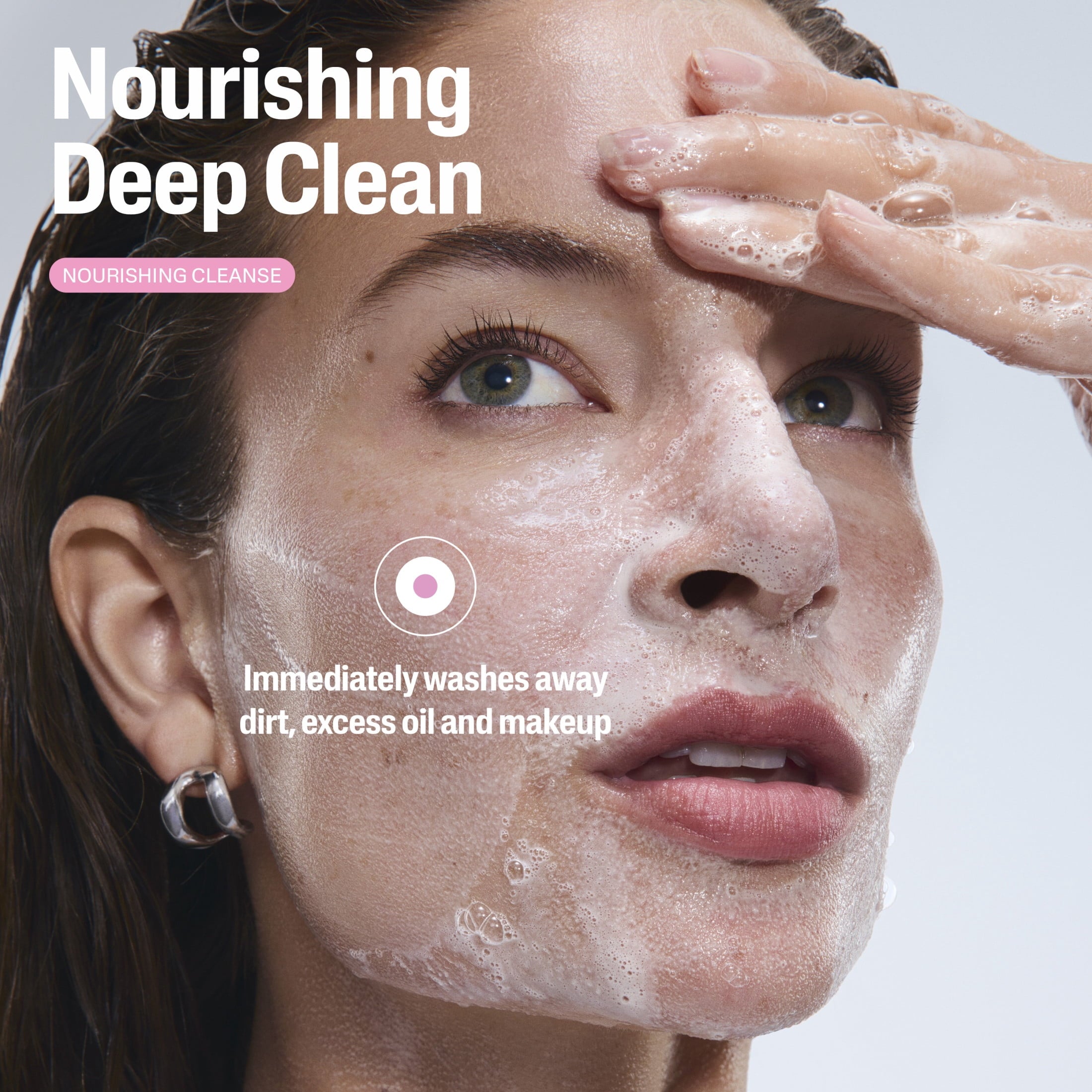 Cetaphil Nourishing Oil to Foam Facial Cleanser, Daily Face Wash for Normal to Dry Skin, 8 fl oz