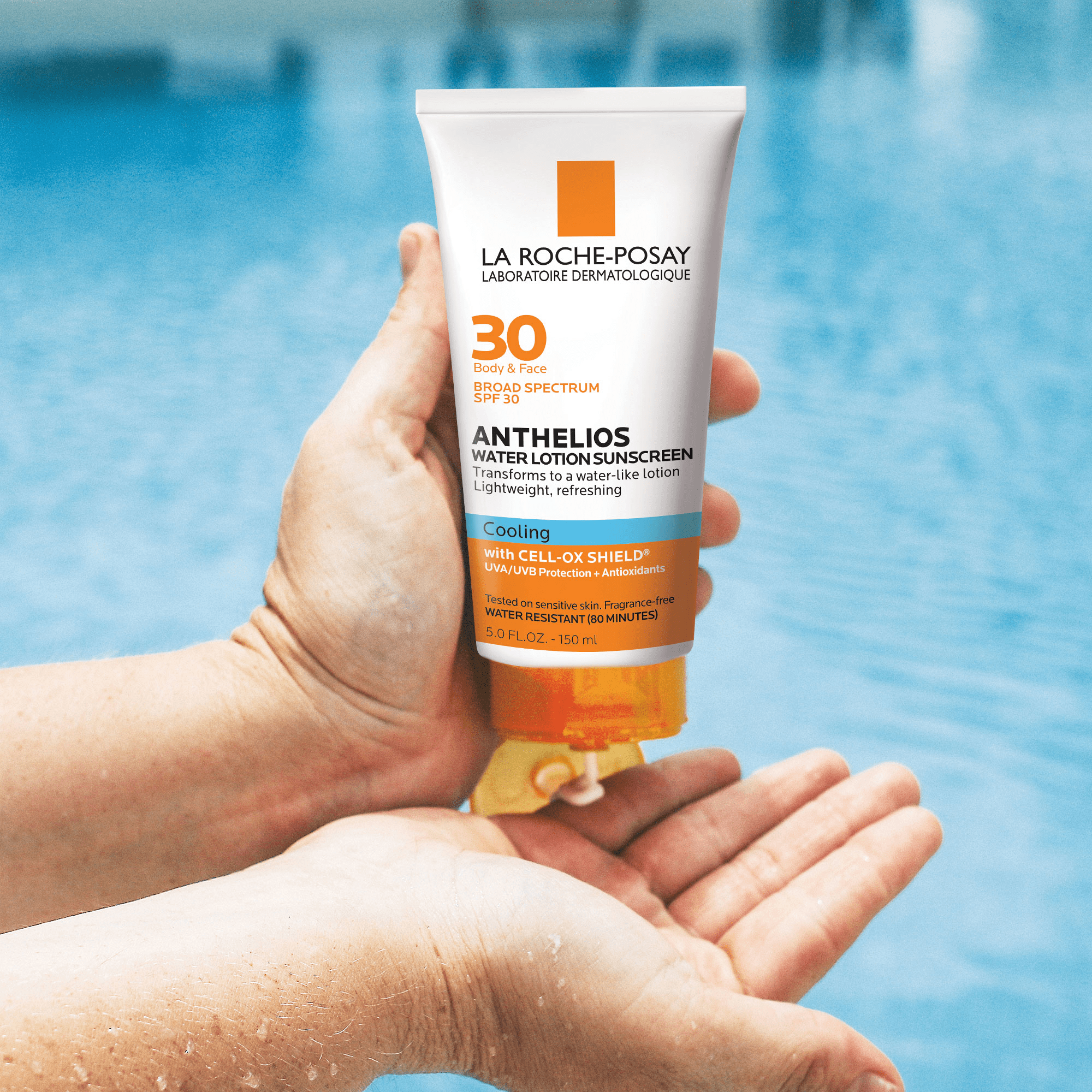 La roche-Posay Anthelios 30 Cooling Water Suncreen Lotion SPF 30, 5.0 fl oz