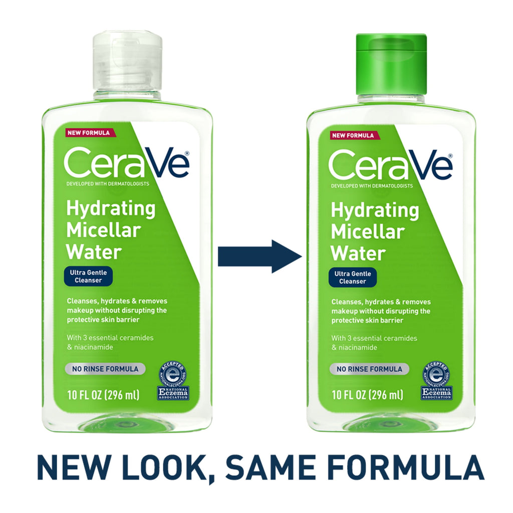CeraVe 2-in-1 Hydrating & Makeup Removing Micellar Water, 10 fl oz