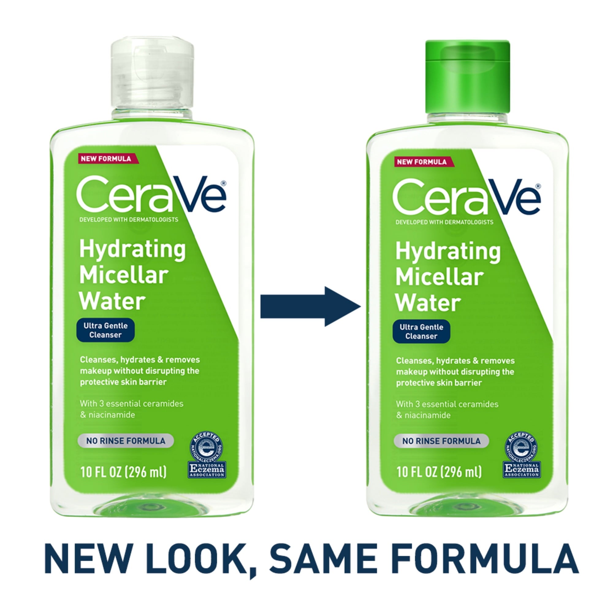 CeraVe 2-in-1 Hydrating & Makeup Removing Micellar Water, 10 fl oz