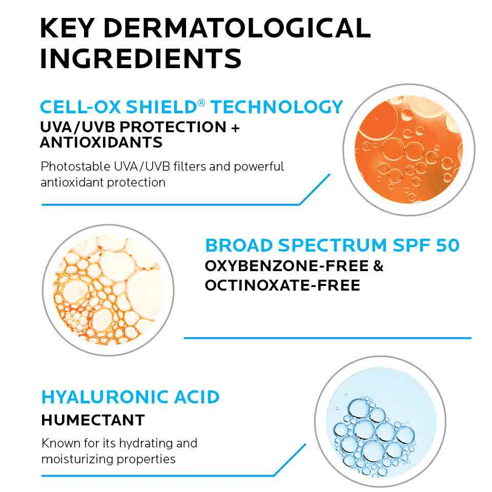 La Roche-Posay Anthelios UV Hydra Hydrating Facial Sunscreen SPF 50 with Hyaluronic Acid, 1.7 fl oz