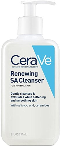 CeraVe Renewing SA Face Cleanser for Normal Skin, 8 oz.