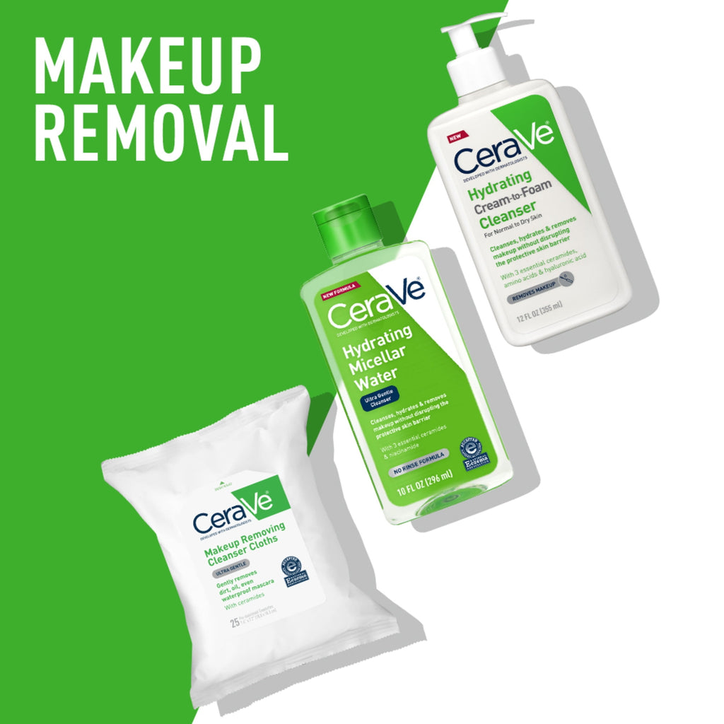 CeraVe 2-in-1 Hydrating & Makeup Removing Micellar Water, 10 fl oz