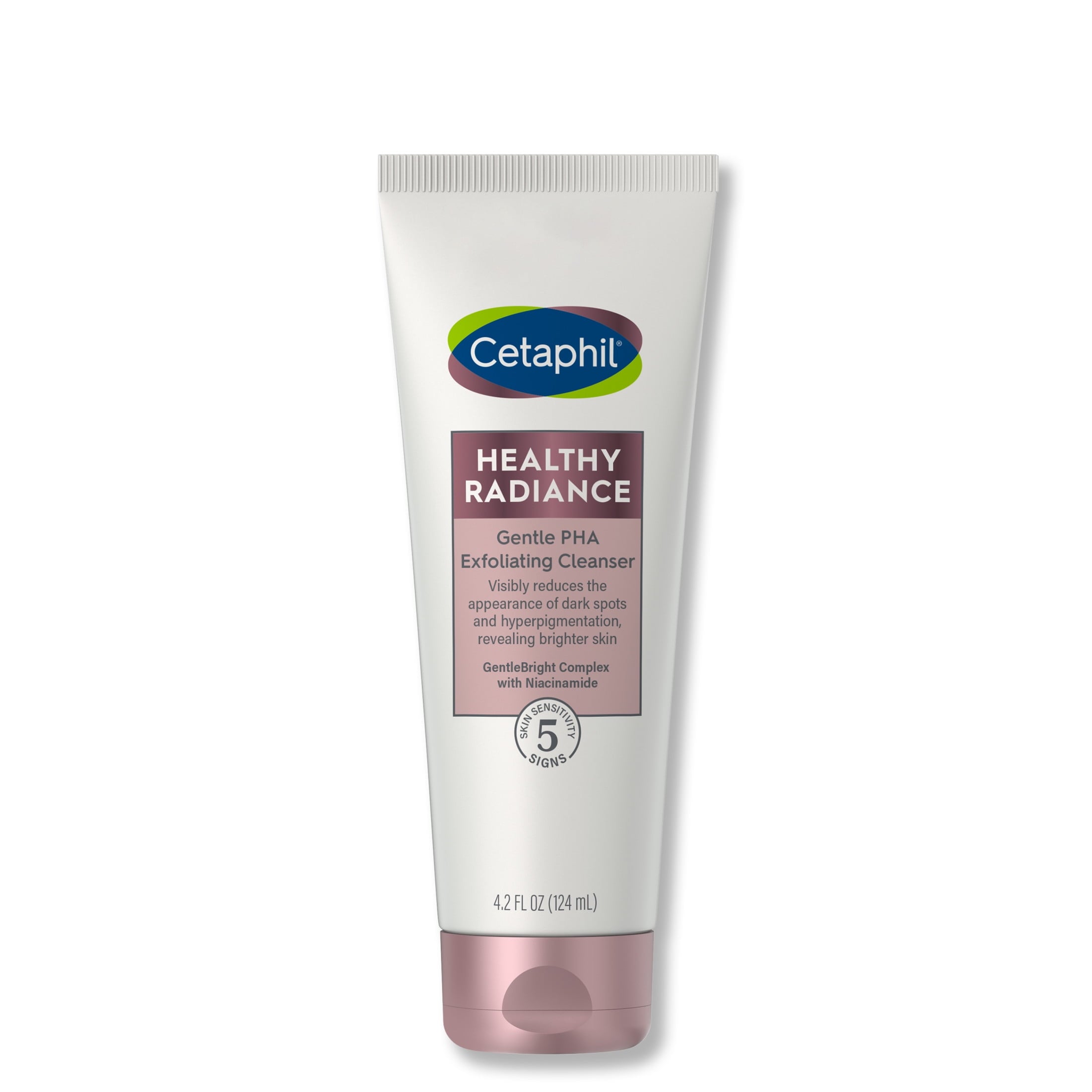 Cetaphil Healthy Radiance Gentle PHA Exfoliating Cleanser for Dull or Uneven Skin, 4.2 oz