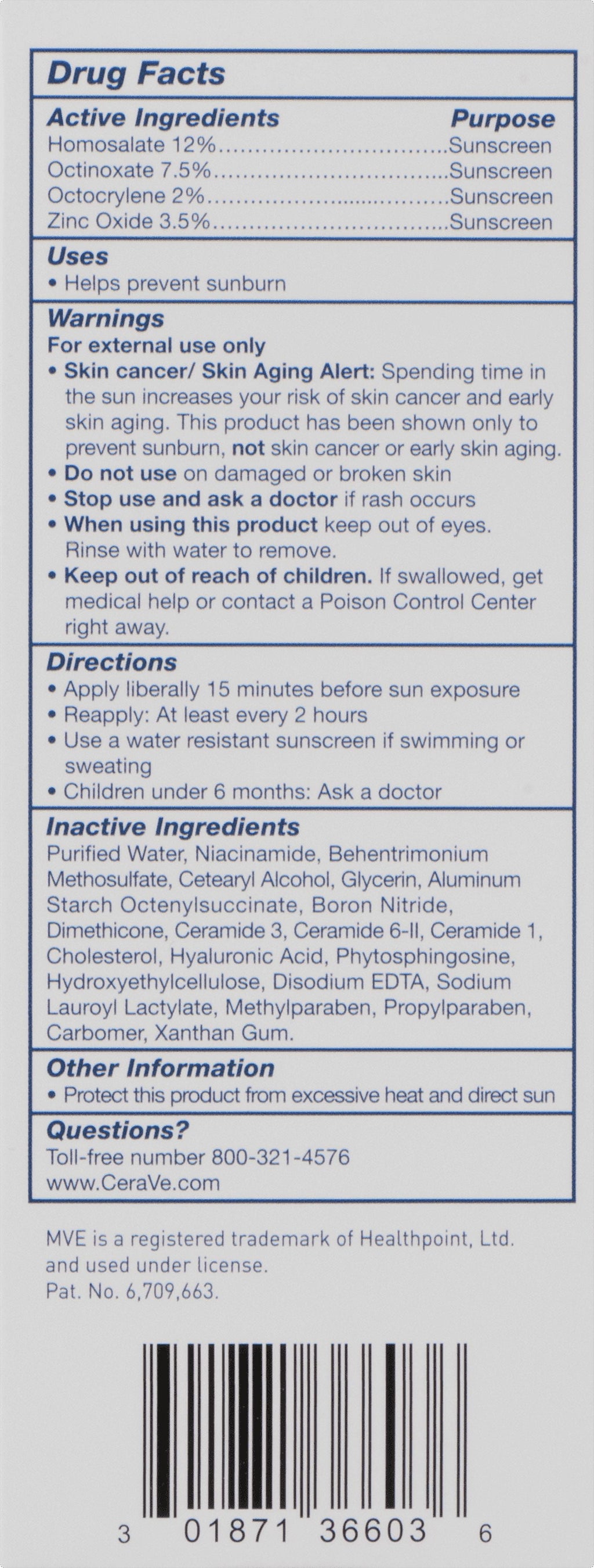 CeraVe Moisturizing Facial Lotion AM, SPF 30, 3 Ounce []