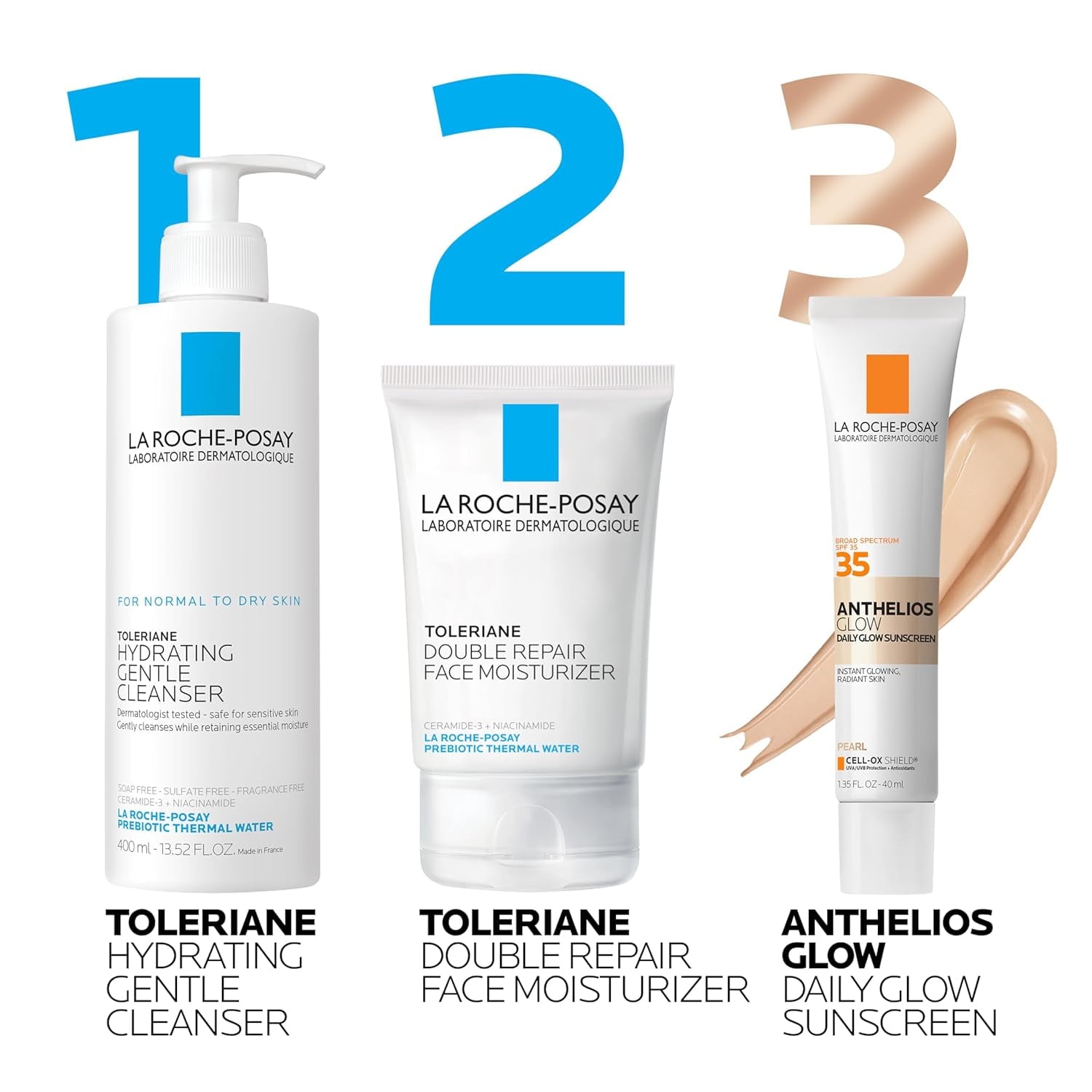 La Roche-Posay Anthelios Glow Face Sunscreen SPF 30 - Pearl, 1.35 fl oz